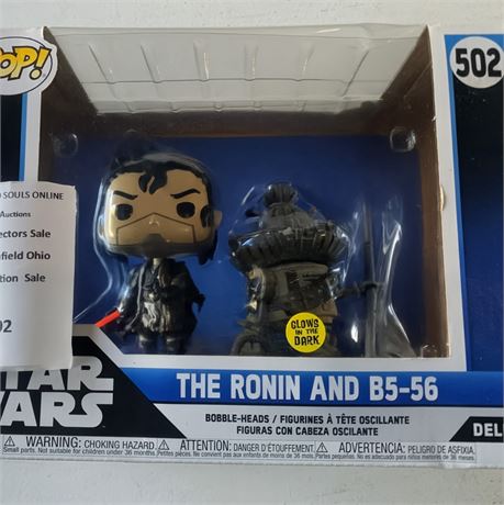 Funko Pop! Star Wars Visions The Ronin & B5-56 Deluxe #502 Glow in the Dark Fig