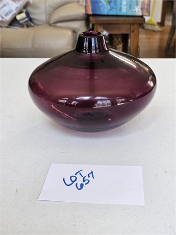 Vintage Purple White Friars Vase