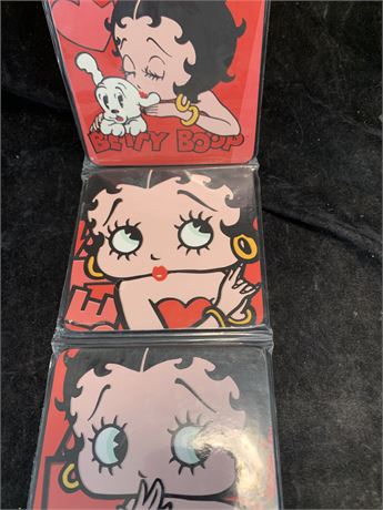 Vintage Collectible Betty Boop Coaster Set Of 4 New Sealed In Package