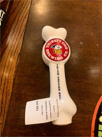 Thirsty Dog Brewing Company Bone-Shaped Ceramic Beer Tap Handle