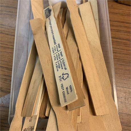 Wood Paint Stick Lot
