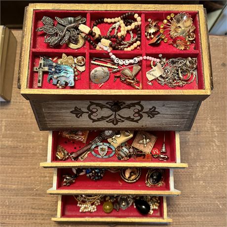 Jewelry Box and Contents