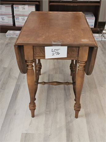 Ethan Allen Wing Wood Side Table