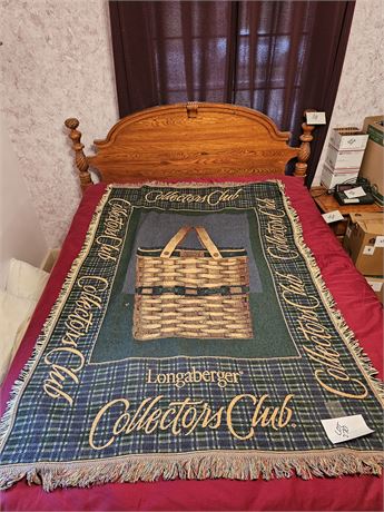 Longaberger Collectors Club Decorative Throw