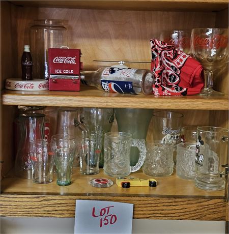 Cupboard Cleanout- Mixed Novelty, Coca-Cola, Disney, Ale & More