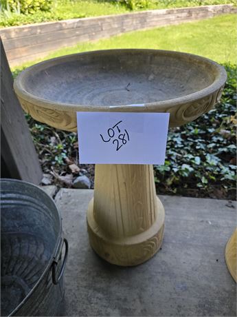 Pottery Bird Bath