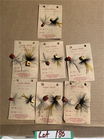 Action Tackle Marathon Bait Co. Popping Minnow 786, 787 Lot of 7