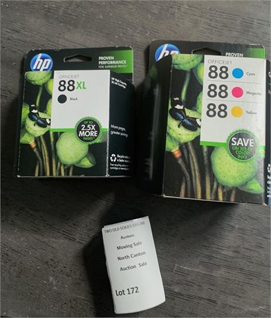HP 88XL High-Yield Ink Cartridges In Black (C9396AN) & Color