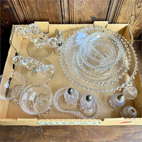 Candlewick Clear Glass Assortment - All Excellent!