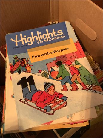 Vintage HighLight Educational Books Hardcover and Magazines "Fun With A Purpose"