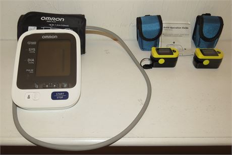Blood Pressure Monitor, 2 Oximeters