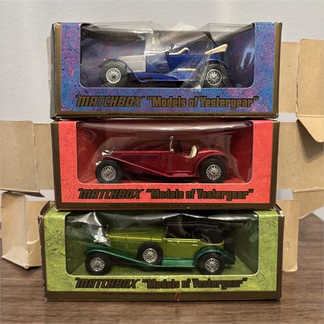 Lesney Matchbox Models of Yesteryear Lot of Three (All w/ Boxes)