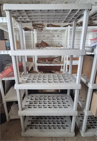 Sterilite Plastic Shelving