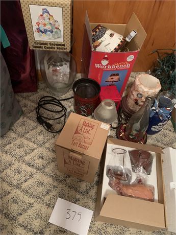 Christmas Lamp & Candle Warmer Lot