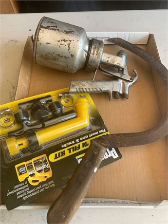 Metal Paint Sprayer, Metal Sickle, Flush N Fill Kit