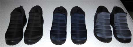 3 pair Of Slip-on Ankle Snow Boots