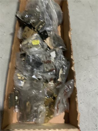 Heavy-Duty Metal Hinge Lot (Various Types) (1 Box)