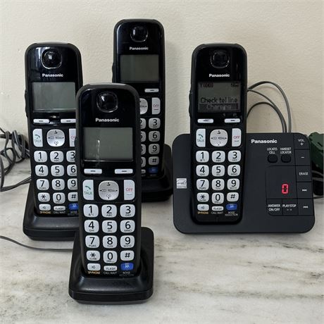 Panasonic Cordless Phone Set w/ Answering Machine - Model KX-TGE230