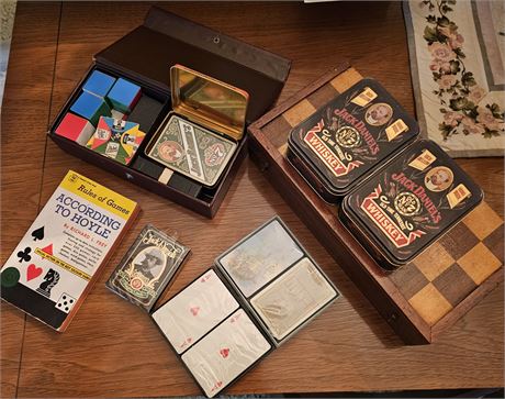 Jack Daniels Tins, Cards and Other Vintage Games