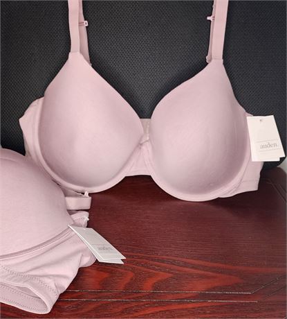 *NWT* 40D Lavendar Underwire Cotton Bras Set of 2