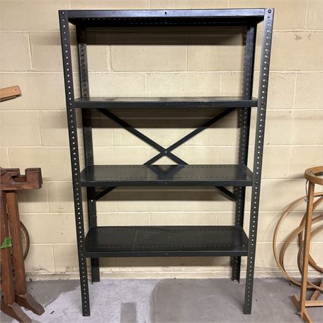 Black Metal Shelving Unit - 35 x 12 x 72"T Validate Edit List Similar