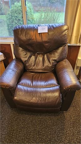 Brown Leather Rocker / Recliner