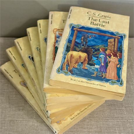 C.S. Lewis The Chronicles of Narnia Set, 1st Scholastic Printing