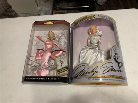 Marilyn Monroe Doll Lot of 2 Barbie and Collectors Series