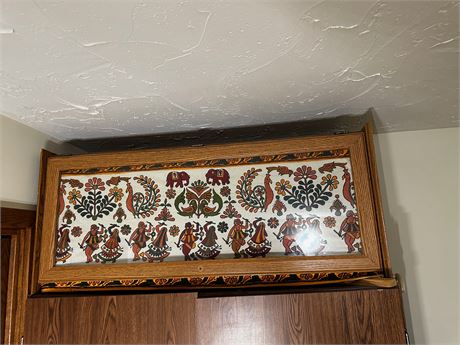 Cabinet with Indian Printed Cloth