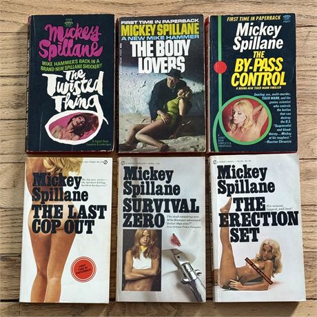 Mickey Spillane ALL First Edition First Print Paperback Books