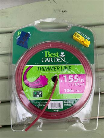 Best Garden Trimmer Line 106 Feet With Bonus Line Cutter