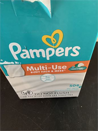 Pampers Multi-Use Baby Toddler Body Face Wipes - Pack Of 4