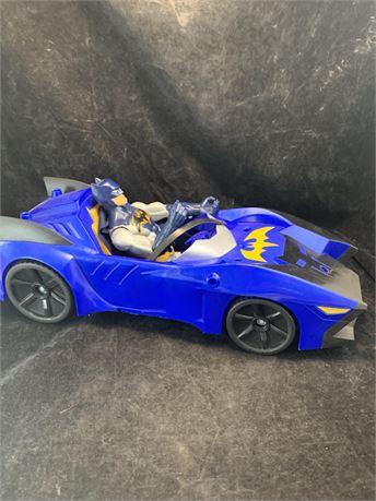 Batman Unlimited Blue Batmobile Vehicle With Batman Action Figure