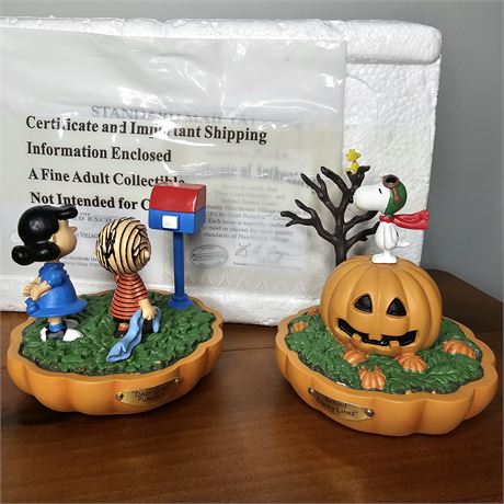 "Dear Great"&"Behind Enemy "- PEANUTS~It's the Great Pumpkin Collection w/COA