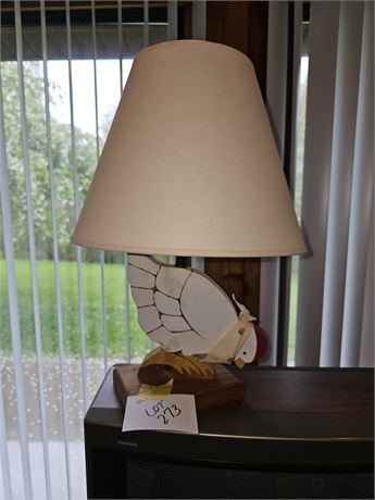 Cute Hand Made & Painted Chicken Lamp