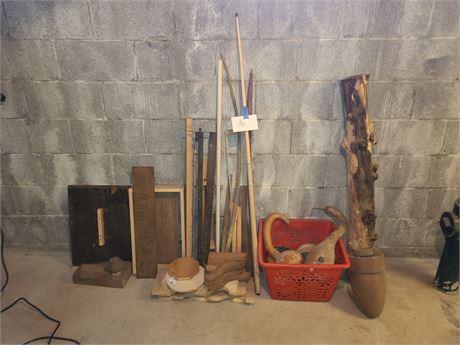 Misc. Project Wood / Gourds / Hollow Tree Branch & More