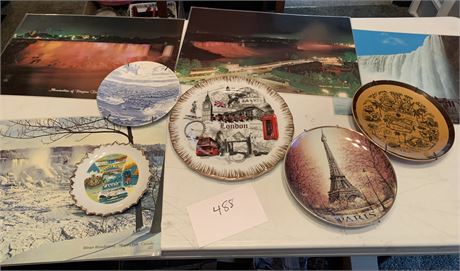 International Travel Collector Plates London Niagara Falls Canada Paris