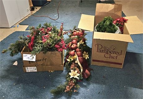 Christmas Faux Garland, Greenery & More