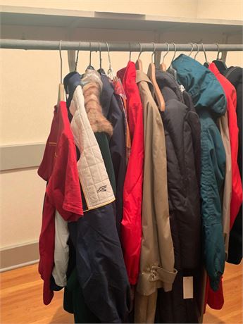 Vintage Mens Clothing & Winter Coat/Jacket Lot - Goodyear, Nike & More