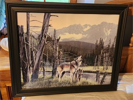 Kevin Daniel Wolf Framed Artwork