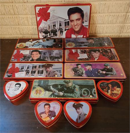 Elvis Tin Can Lot