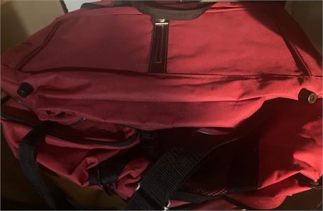 Red & Black Duffel/Carry-On Bag Set of 2