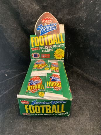 1990 Fleer Premier Edition Football Card Packs 36 Unopened packs