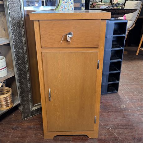 Vintage Kitchen Storage Cabinet - 19 1/2 x 14 3/8 x 40"T