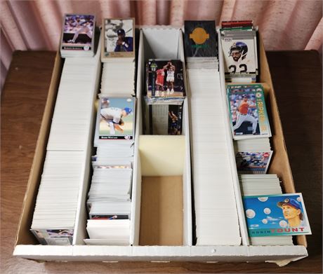 Box of Sports Cards