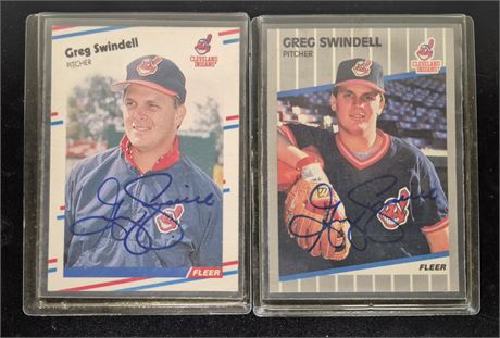 Greg Swindell Autographed Cards