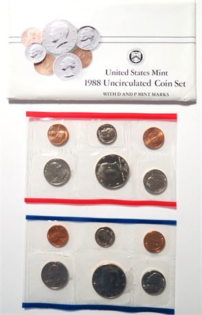1988 Uncirculated Coin Set