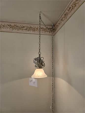 White Washed Metal Ceiling Wall Light