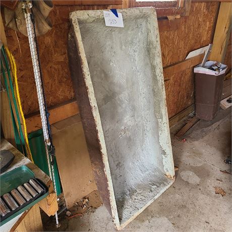 Cast Metal Concrete Mixing Tub