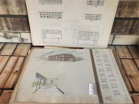 Architectural Drawings/Sketches Floor Plans and Artistic Renderings of Building